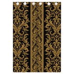 Ornamental Western Damask Print Curtain