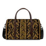 Ornamental Western Damask Print Duffle Bag