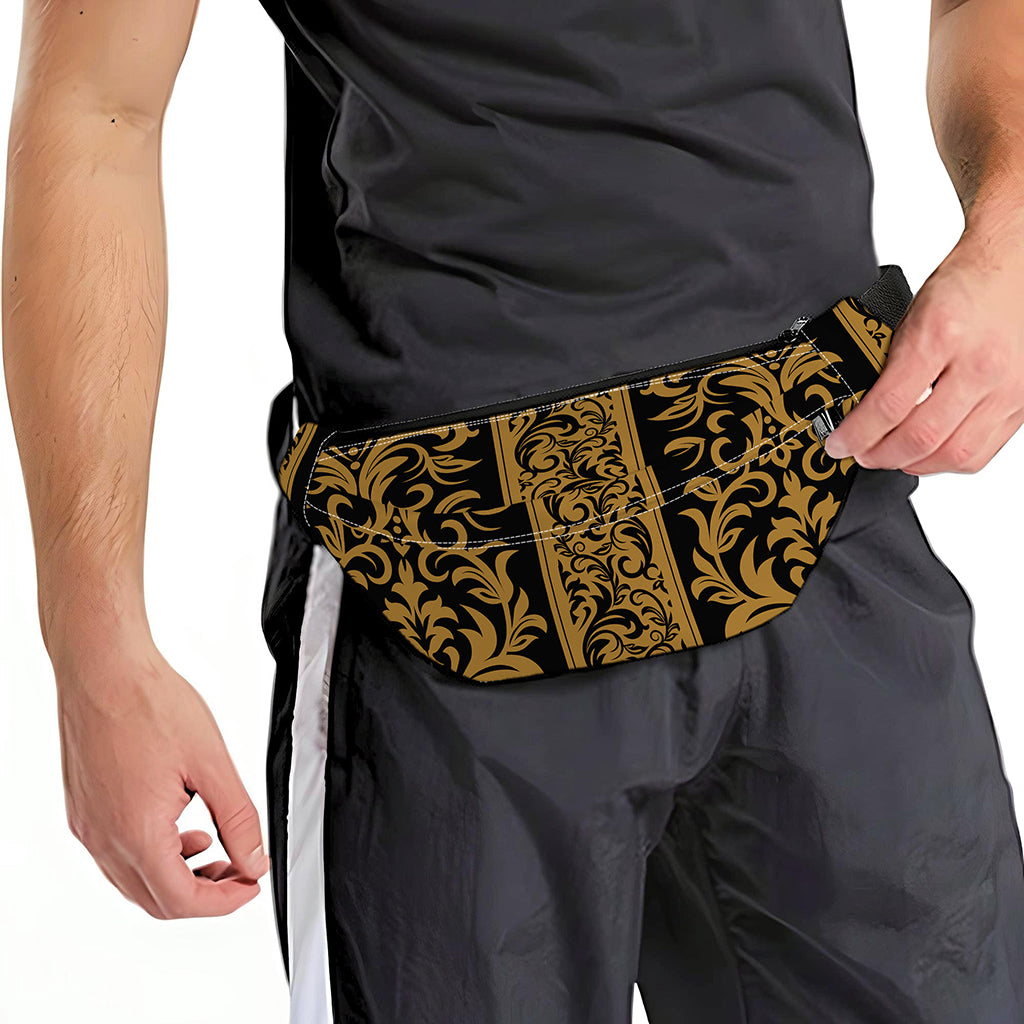 Ornamental Western Damask Print Fanny Pack