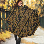 Ornamental Western Damask Print Foldable Umbrella