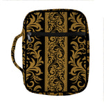 Ornamental Western Damask Print Front Pocket Bible Bag