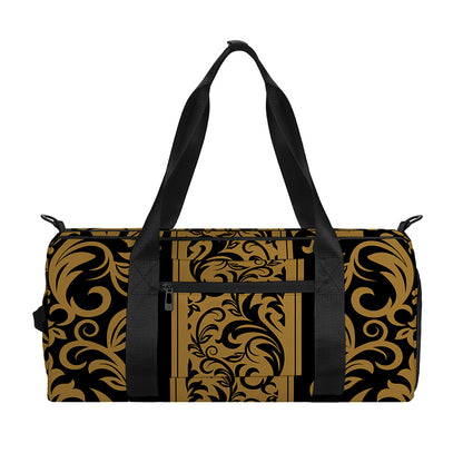 Ornamental Western Damask Print Gym Bag