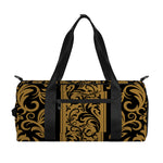 Ornamental Western Damask Print Gym Bag