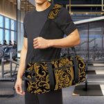 Ornamental Western Damask Print Gym Bag