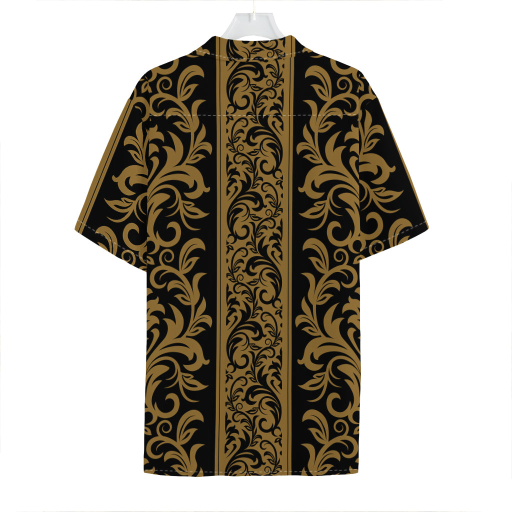 Ornamental Western Damask Print Hawaiian Shirt