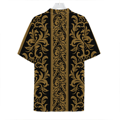 Ornamental Western Damask Print Hawaiian Shirt