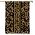 Ornamental Western Damask Print House Flag