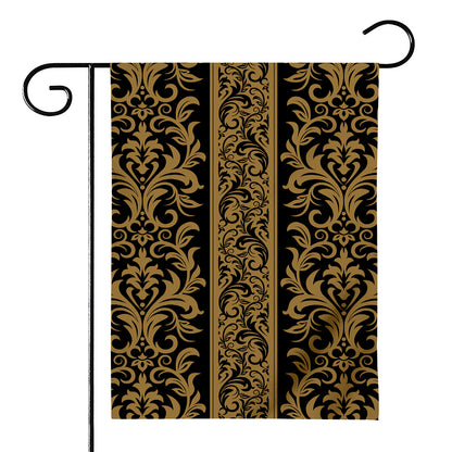 Ornamental Western Damask Print House Flag