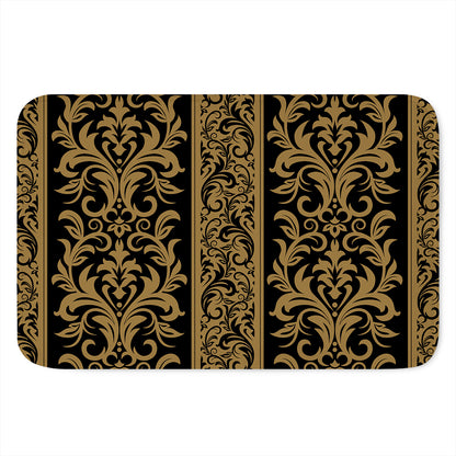 Ornamental Western Damask Print Indoor Door Mat