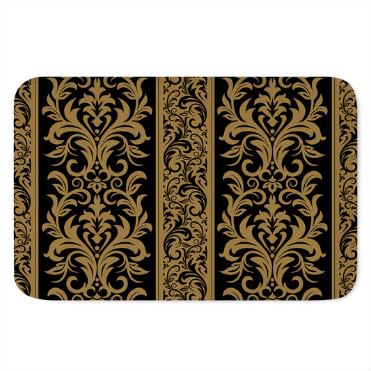 Ornamental Western Damask Print Indoor Door Mat