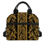 Ornamental Western Damask Print Insulated Lunch Bag