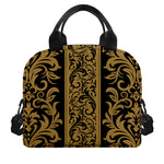 Ornamental Western Damask Print Insulated Lunch Bag