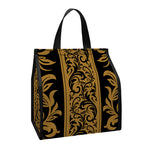 Ornamental Western Damask Print Insulated Lunch Tote