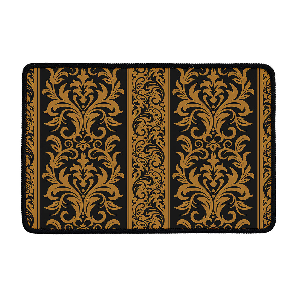 Ornamental Western Damask Print Kitchen Mat