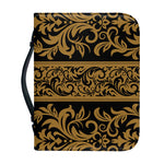 Ornamental Western Damask Print Leather Bible Cover