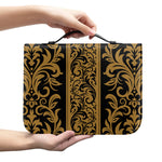 Ornamental Western Damask Print Leather Bible Cover