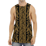 Ornamental Western Damask Print Men's Muscle Tank Top