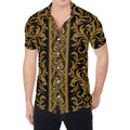 Ornamental Western Damask Print Men's Shirt