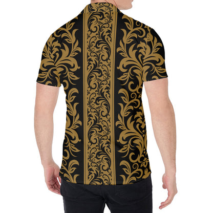 Ornamental Western Damask Print Men's Shirt