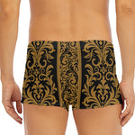 Ornamental Western Damask Print Men's Short Boxer Briefs