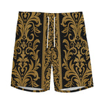 Ornamental Western Damask Print Men's Sports Shorts