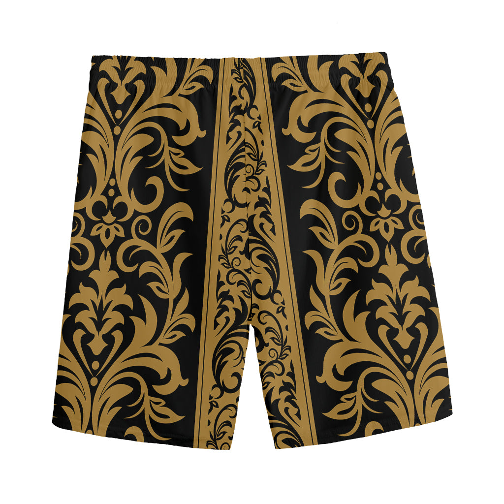 Ornamental Western Damask Print Men's Sports Shorts