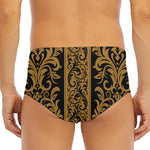 Ornamental Western Damask Print Men's Triangle Swim Briefs