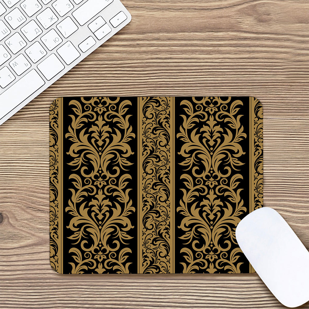 Ornamental Western Damask Print Mouse Pad