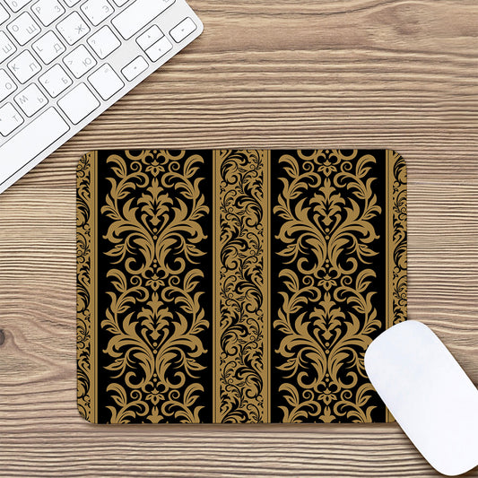 Ornamental Western Damask Print Mouse Pad