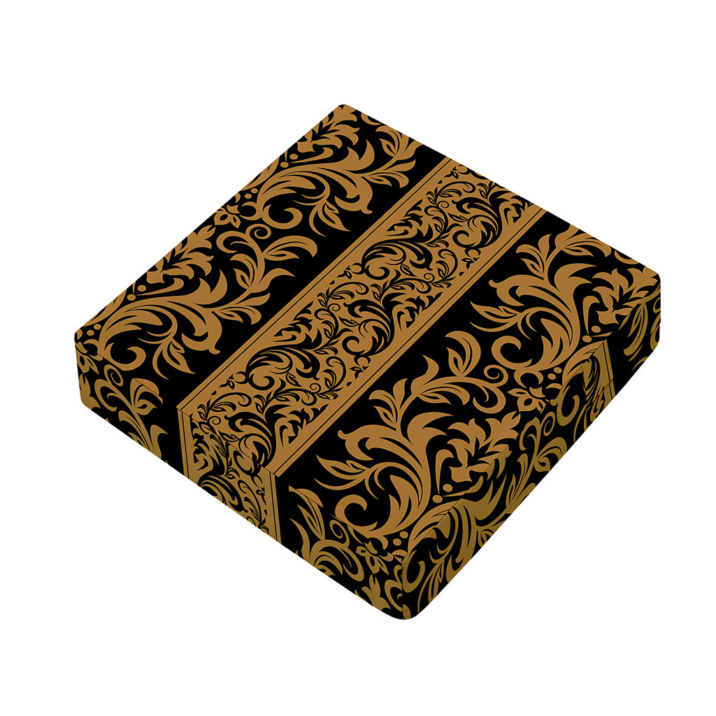 Ornamental Western Damask Print Outdoor Seat Cushion Cover