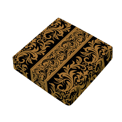 Ornamental Western Damask Print Outdoor Seat Cushion Cover