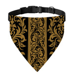 Ornamental Western Damask Print Over The Collar Dog Bandana