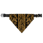 Ornamental Western Damask Print Over The Collar Dog Bandana