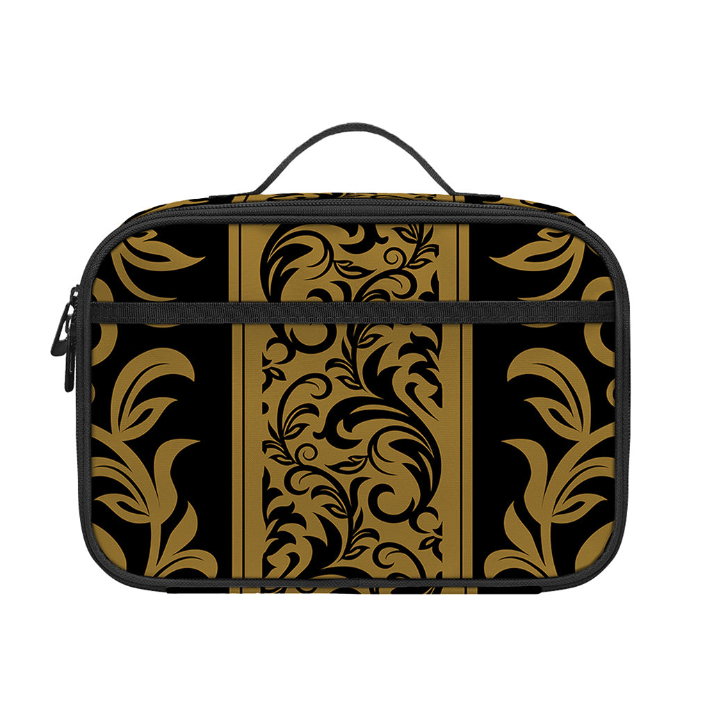 Ornamental Western Damask Print Portable Lunch Bag