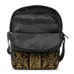 Ornamental Western Damask Print Rectangular Crossbody Bag