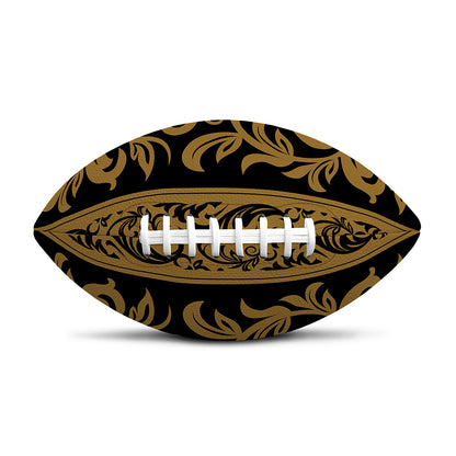 Ornamental Western Damask Print Rugby Ball