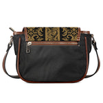 Ornamental Western Damask Print Saddle Bag