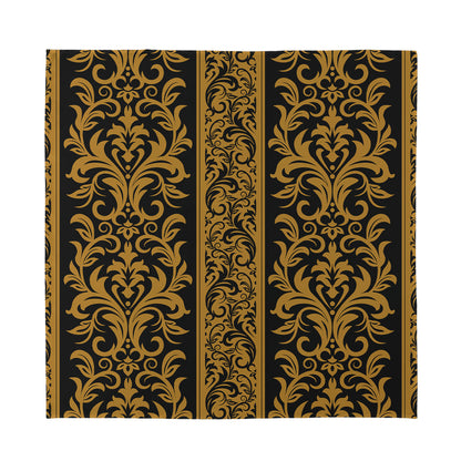 Ornamental Western Damask Print Silk Bandana
