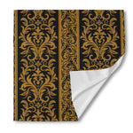 Ornamental Western Damask Print Silk Bandana