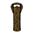 Ornamental Western Damask Print Single Neoprene Wine Tote