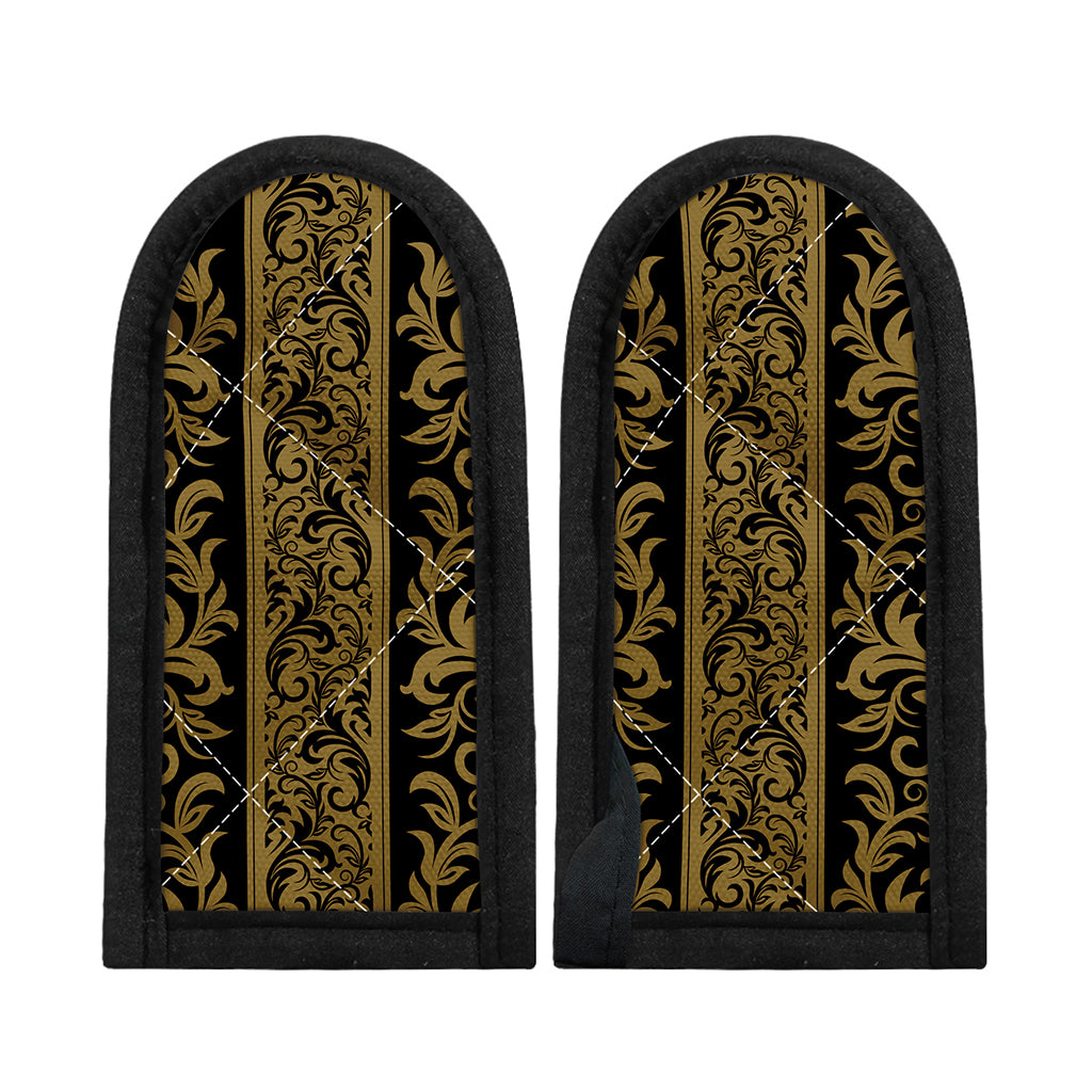 Ornamental Western Damask Print Skillet Handle Cover