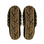 Ornamental Western Damask Print Slippers