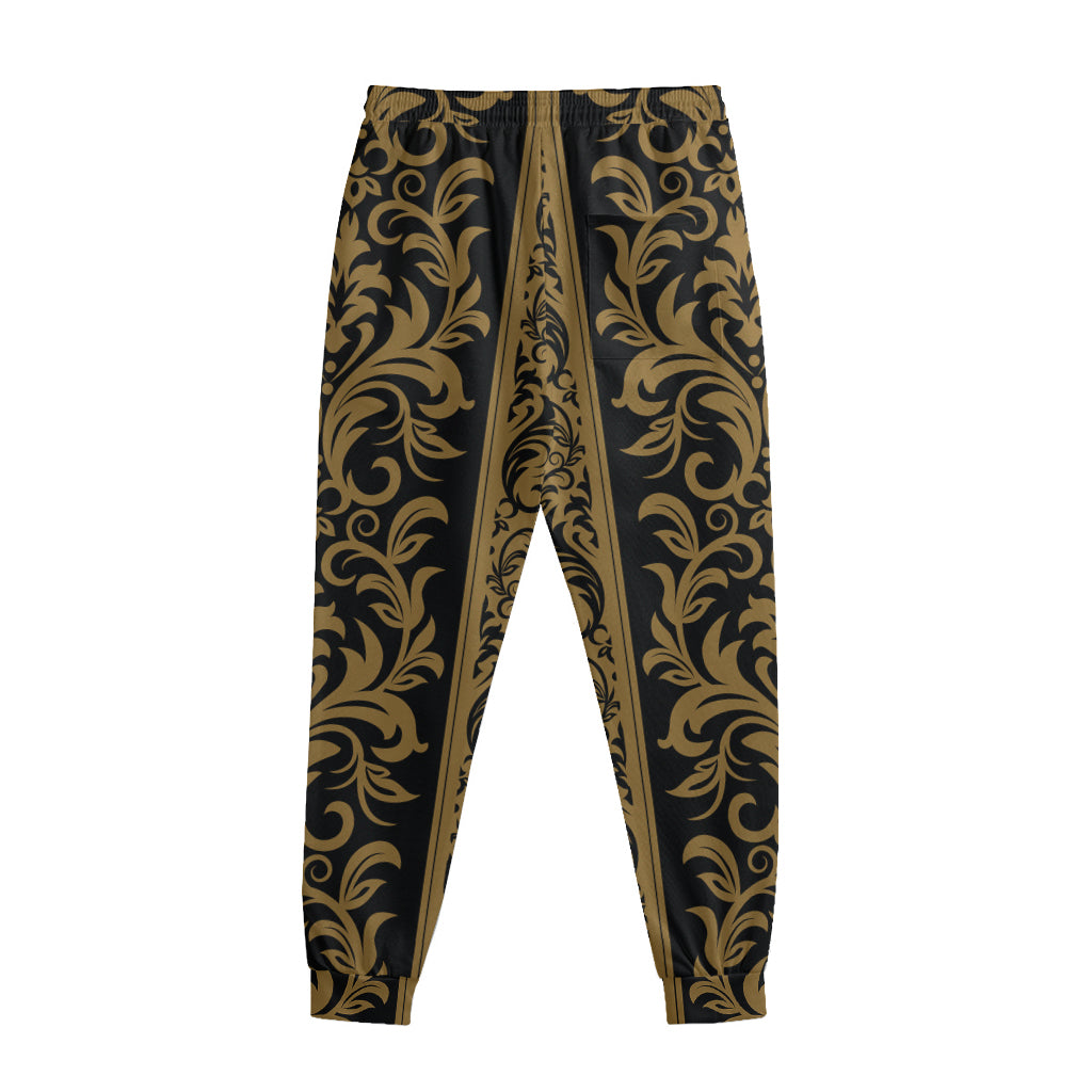Ornamental Western Damask Print Sweatpants