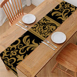Ornamental Western Damask Print Table Runner