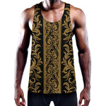 Ornamental Western Damask Print Training Tank Top