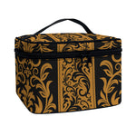 Ornamental Western Damask Print Travel Makeup Bag