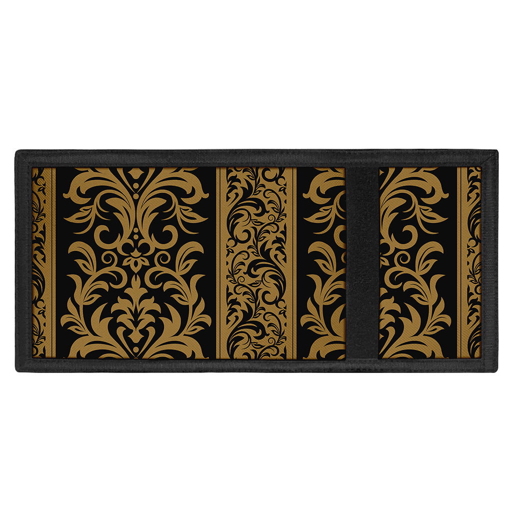 Ornamental Western Damask Print Trifold Wallet