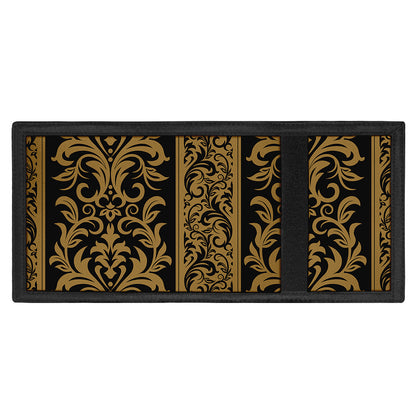 Ornamental Western Damask Print Trifold Wallet