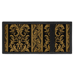 Ornamental Western Damask Print Trifold Wallet