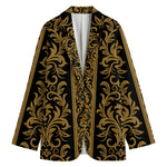 Ornamental Western Damask Print Women's Blazer